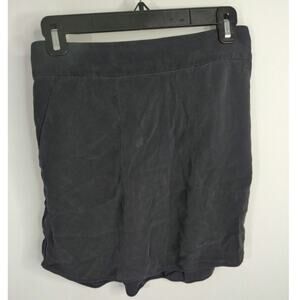 Kit & Ace Black Silk Blend Mini Skirt  Women's Small‎ Preppy Academia Casual